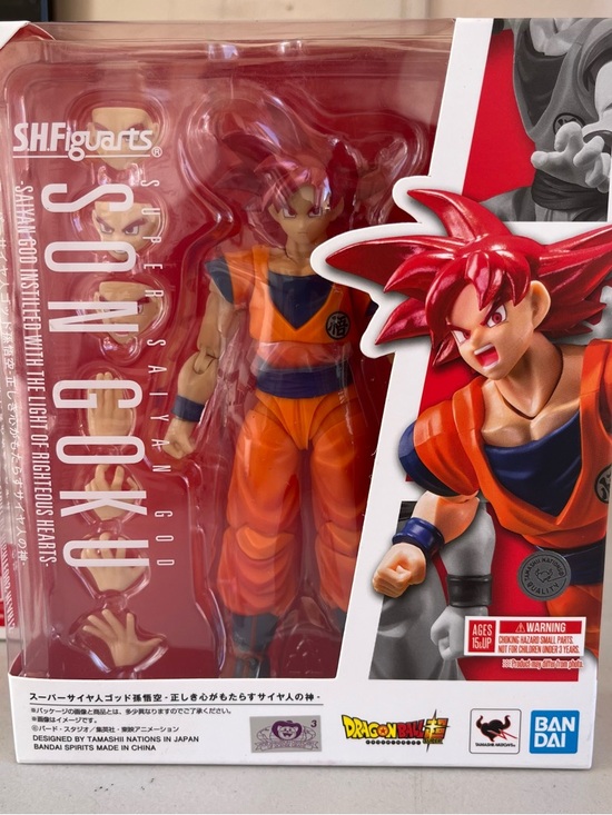 dragon ball z Other - S.H.Figuarts Super Saiyan God Son Goku Red Action Figure - Bandai